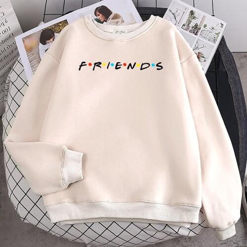 Sitcom Movie Friends Prints Clothes Woman Fashion Casual Hoodies Simple Loose Sweatshirts Autumn Street Fleece Female Tracksuit