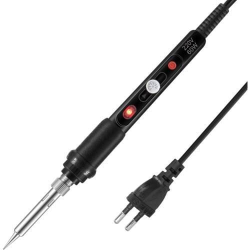 60W Portable Professional Electric Soldering Iron Pen Type 200~450℃ Temperature Adjustable Electric Iron with Switch Button