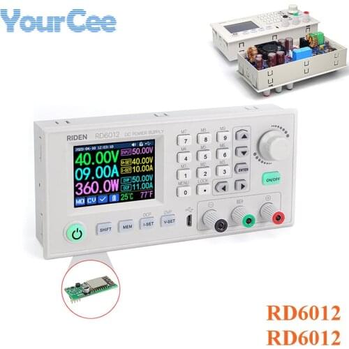 RD6012 RD6012W USB WiFi DC to DC Voltage Current Step Down Power Supply Adjustable Buck Converter Multimeter Voltmeter 60V 12A
