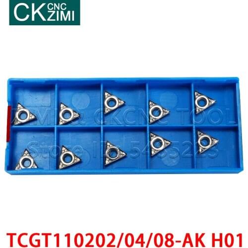 Inserts TCGT110202-AK H01 TCGT110204-AK H01TCGT110208-AK H01 carbide insert turning cutting tools for Aluminum Superior quality
