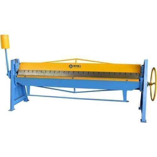 Manual Type Hand Folding Machine 1.5*2500mm Metal Bending Machine