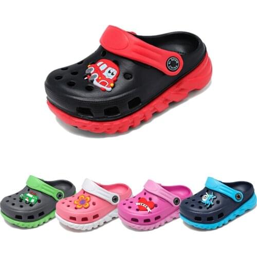 Clogs Kids Garden Shoes Boys Girls Comfort Indoor Outdoor Mules Cute Slippers Soft Walking Beach Pool Sandals Summer Sneakers