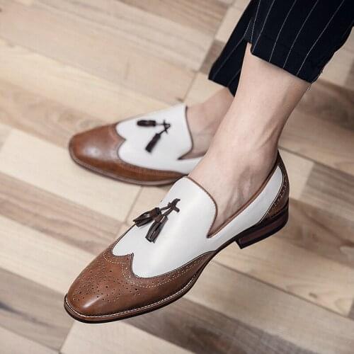Fashion Leather Shoes Leather Formal Shoes Men Fashion Casual Man Dress Mens Stylish Trend For Brown Lather Mens Male Black