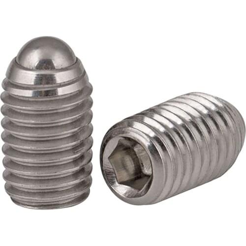 Grub Screw 304 Stainless Spring Ball Point Socket Set M3 M4 M5 M6 M8 M10 M12 M16