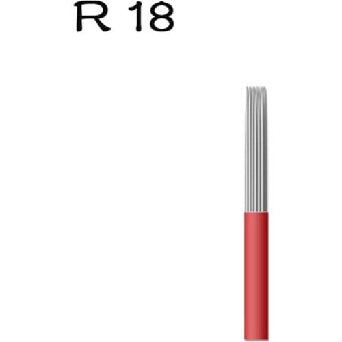 18RL Shading Needles Tattoo Curved LINER Microblading Needles Manual Eyebrow Blade R18 Manual SPMU Makeup Fog eyebrow needle 18P