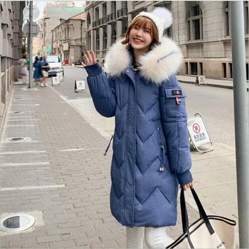 Winter jacket women 2019 winter parka warm thick faux fur collar hooded coat female Plus size 3XL Jaqueta Feminina Z226