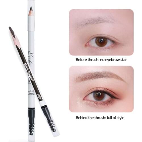 2020 6 Color Eyebrow Pencil durable waterproof non-fading black brown 3D Natural Wild brow distr Eyebrow tool T1035