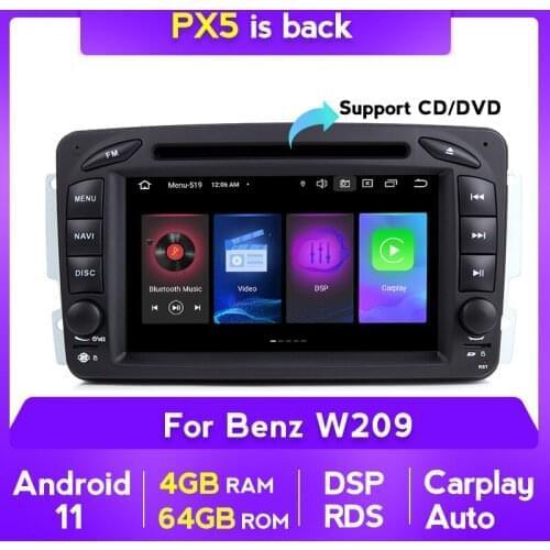 Android 11 Carplay DSP 2 din for Mercedes Benz CLK W209 W463 W208 Car Multimedia Player Radio Navigation GPS 2din DVD WIFI GPS