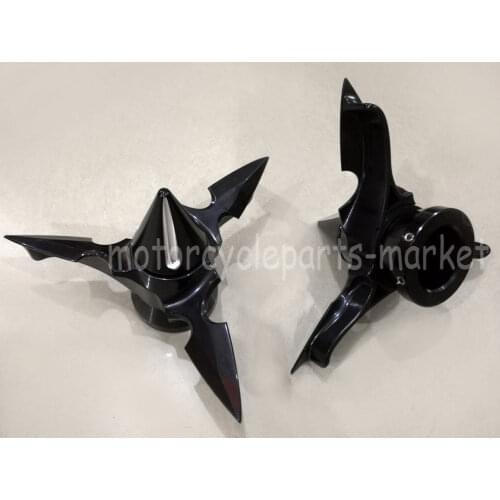 Black Motorcycle Accessories Spun Blade Spinning Front Axle Cap Nut Cover For Harley Softail Dyna Touring VRSC XL XG 07-later