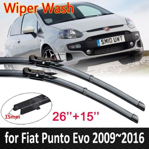 For Fiat Punto Evo 2009~2016 2010 2011 2012 2013 2014 2015 Car Wiper Blade Front Windscreen Windshield Wipers Car Accessories