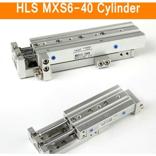 HLS MXS6-40 SMC Type MXS series Cylinder MXS6 40A 40AS 40AT 40B Air Slide Table Double Acting 6mm Bore 40mm Stroke