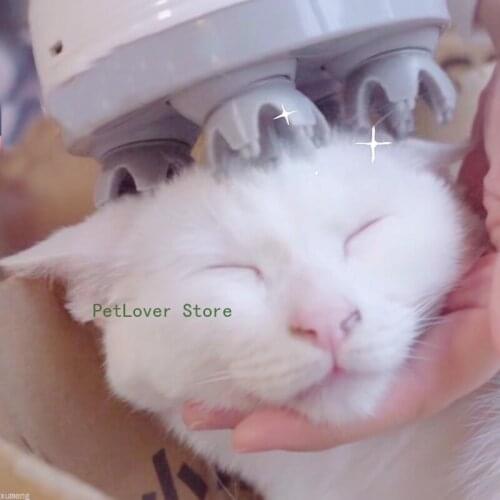 Pet Cat Toy Electric Dog Automatic Rotate Massager 3D Head Massager Toy For Cats Intelligent Charging Cats Toys Cat Accessories