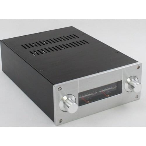 NEW arrive YJ WA53 tube amplifier chassis aluminum amplifier enclosure amp case ,aluminium chassis vu meter amplifier enclosure