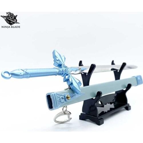 Sword Art Online SAO Eugeo Blue Rose Sword Small Kirigaya Kazuto Blade Replica Mini Weapon Model Anime Collection Gifts