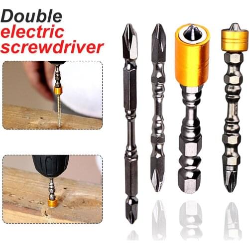 Double Head Bit for Electric Screwdriver Set PH2 1/4 Hardness 65MM 110MM Bits for screwdriver Cross Head Phillip Screwdriver Set
