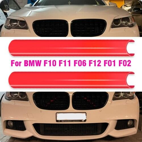 Car Strip Sticker Grille Cover Frame Radiator Support Fits for BMW 5 Series F07 F11 F10 F01 F02 520i 523 525i 530i Accessories