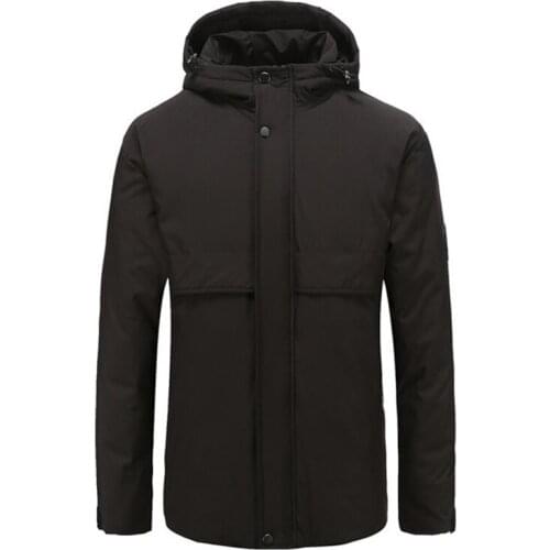 New large hooded big mens fashion casual down middle-aged jacket plus size winter coat 10XL 9XL 8XL 7XL