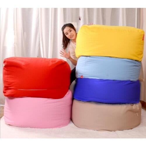Factory direct sales lazy sofa bean bag single creative cloth tatami beans bag sofa,relax room sofa,COVER ONLY, NO FILLER