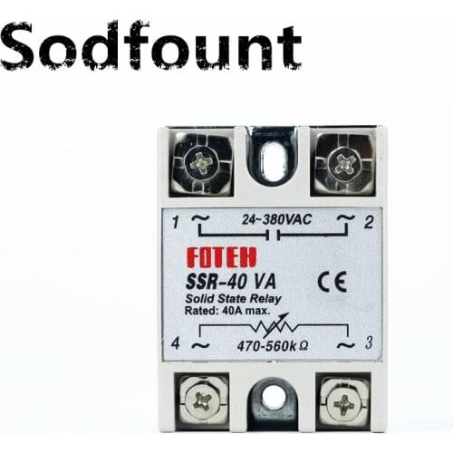 SSR relay 40VA Resistance Regulator single phase solid state relay SSR-40VA
