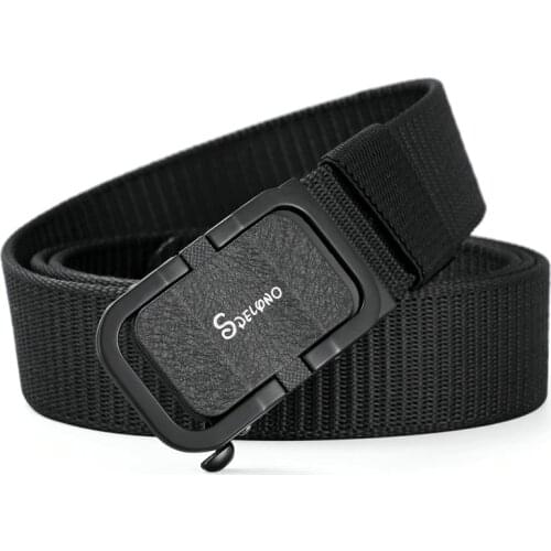 Men Luxury Brand Quality Canvas Belt Mens Automatic Buckle Belt Business Casual Simple Wild Style Trendy Jeans Belt