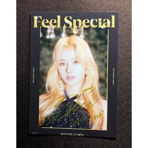 Hand signed TWICE SANA autographed photo FEEL SPECIAL 5*7 092019N1