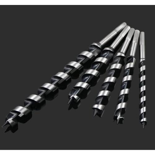 6mm 8mm 10mm 12mm 14mm Carbon Steel 230mm 350mm Length Hexagon Shank Wood Woodworking Tool Spiral Flute Twist Auger Drill Bit