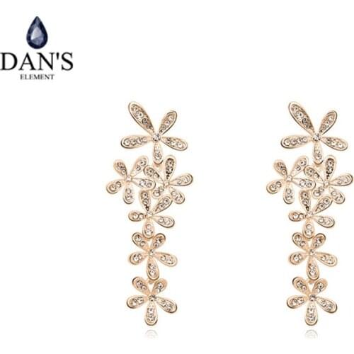 DANS Made with Real Austrian Crystals crystal earrings for women new sale hot #100818
