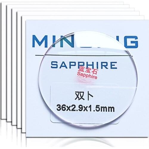 1.5mm Size From 20~29.5mm Double Dome Watch Sapphire Concave Glass Crystal for Watch Repair Free Shipping