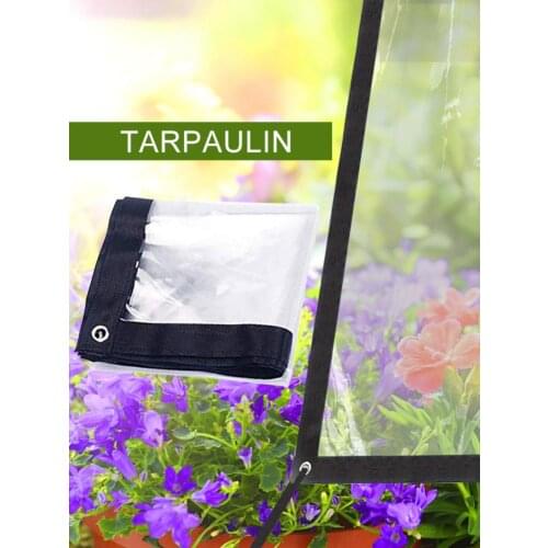 Tarpaulin Rainproof Cloth Garden Plant Shed Boat Car Truck Canopys Waterproof Shading Sail Pet Dog House Cover With Grommets