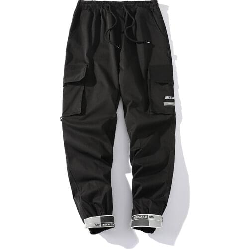 2021 New Mens Streetwear Pants Casual Ankle Length Trousers Hip Hop Male Sweatpants