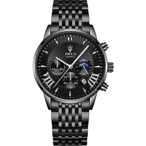 Casual Sport Watches Men Top Brand Luxury Leather Wrist Watch Man Clock Fashion Chronograph Watch For Men Relojes Para Hombre