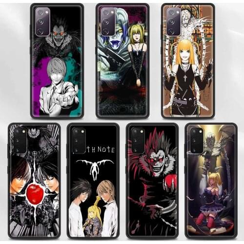 Phone Case For Samsung S21 S20 Ultra S10 Plus Lite S20FE 5G S10e S9 S8 Black TPU Cover Shell Capa Fundas Death Note