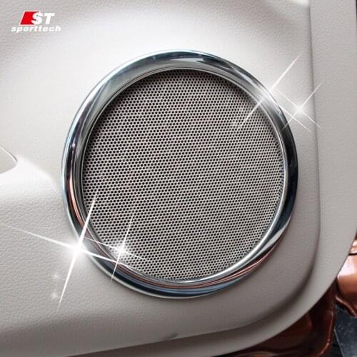 For Nissan X-Trail X Trail 2017-2018 -2019 High-quality ABS audio ring bright frame door speaker decorative