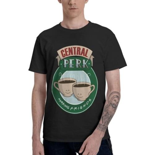 Central Perk Making Friends T-shirt Men Streetwear T Shirt Short Sleeve Cotton TV Show 90s Anime Comic Tshirt Urban Tees Tops