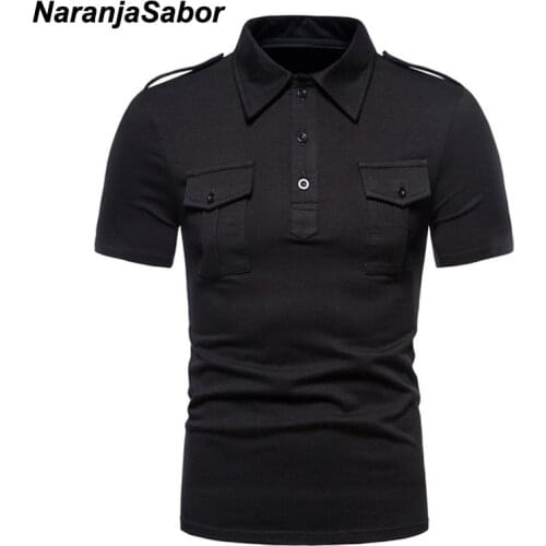 NaranjaSabor Mens Tops Summer Polo Tees Solid Color Shirts Mens Casual Sports Shirt Male Lightweight Breathable Polo Shirt N679
