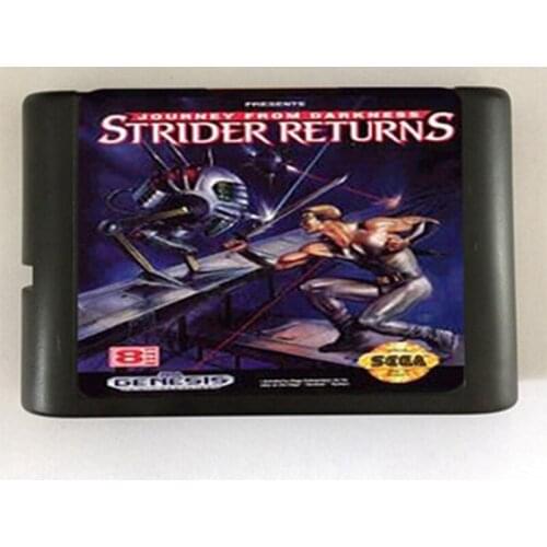 Strider Returns Game Cartridge Newest 16 bit Game Card For Sega Mega Drive / Genesis System