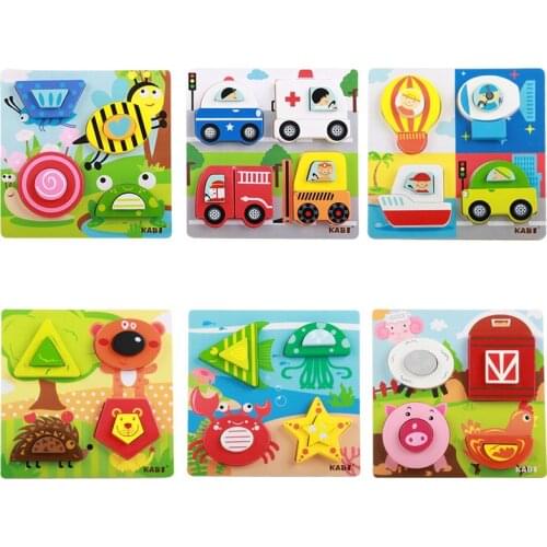 Montessori Toys Montessori Materials Educational Wooden Toys For Children Animales Puzzles juguetes Baby Learning Toy Oyuncak