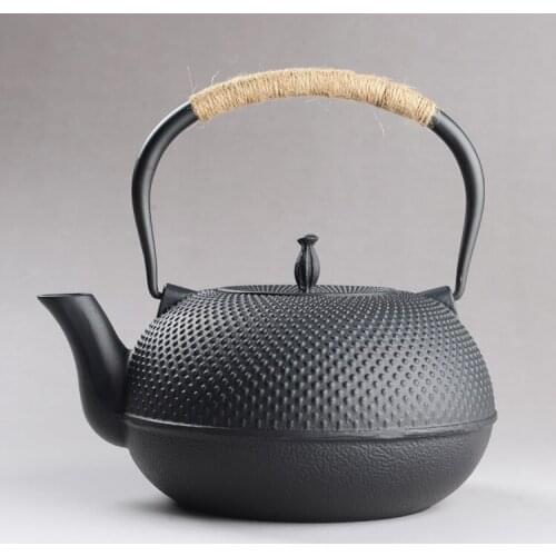 1.8L cooking tea tool, cooking tea iron pot, big size no coating tea pot