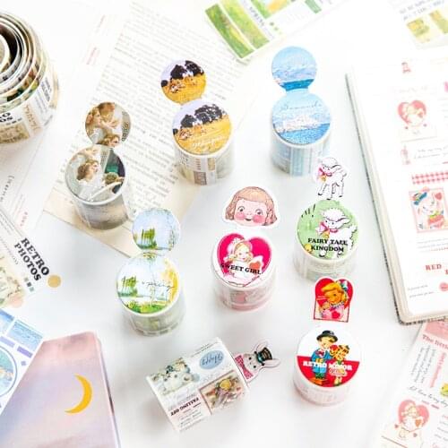 Retro Washi Tape Vintage Angel Painting Journal Washi Tape Stickers Decoration Diy Art Crafts Scrapbooking Masking Tape