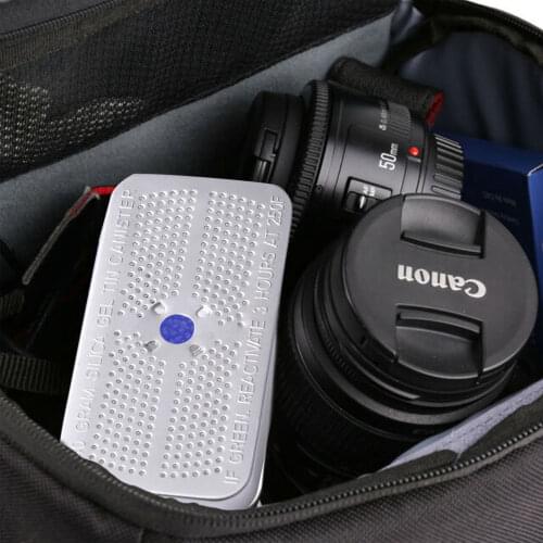 50g Silica Gel Dehumidifier Moisture Absorbing Reusable Indicating Desiccant Canisters Universal Damp Desiccant Absorber Dryer