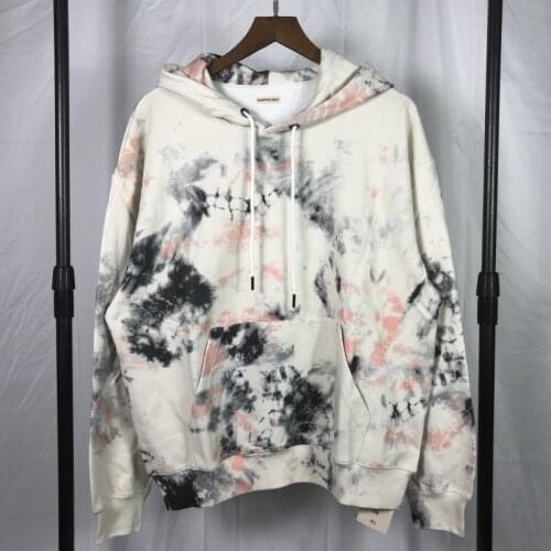 New golf Paisley KAPITAL Tie dye Smile Face Hoodies Hoody hooded Sweatshirts velvet Cotton Drake Thicken Fleece #027