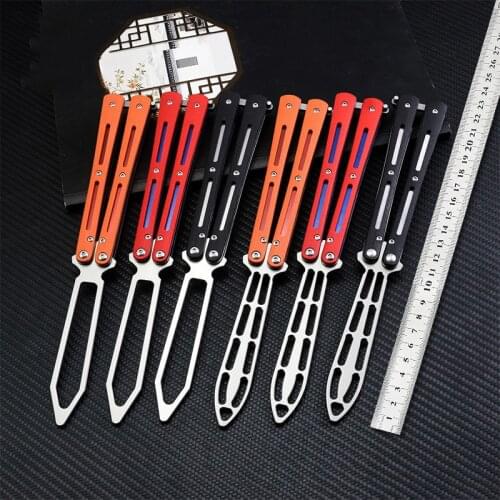 3 Colors Butterfly In Knife Trainer Knife Bearing System 440C Blade G10 Handle Camping Hunting Knife Pocket Free-swinging Tool
