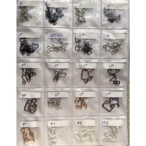 Factory Wholesale 1 box 720set Hook and Eye Fasteners Dressmaking Skirt Dress Bra DIY Sewing On Collar Hook