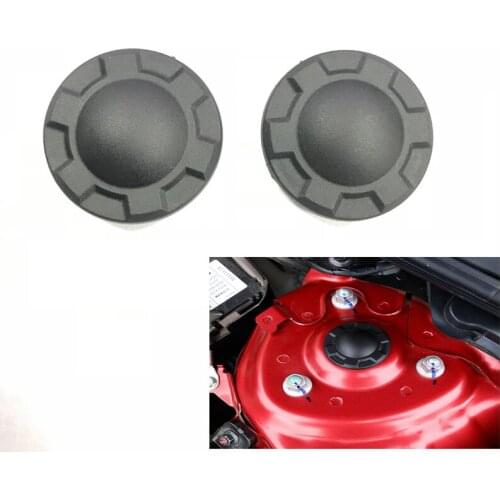 2Pcs ABS Black Shock Absorber Cover Dust Cap Protective Cover Fit for For Mazda 3 6 CX5 CX-5 CX-9 2014 2015-2017 2018