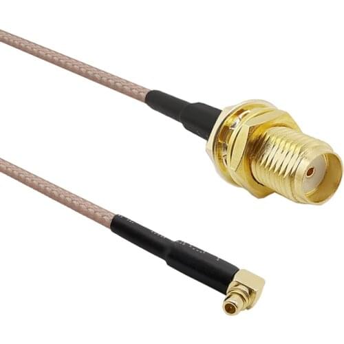 RF SMA Female to MMCX Male Right Angle Pigtail Cable RG316 MMCX Plug to SMA Jack Connector Cable Assembly