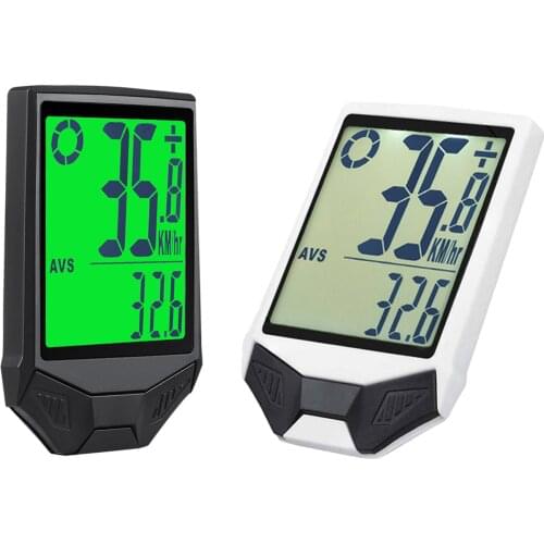 Waterproof Bicycle Computer Wireless Cycling Odometer MTB Bike Stopwatch Screen Speedometer Luminous in Night for Riding