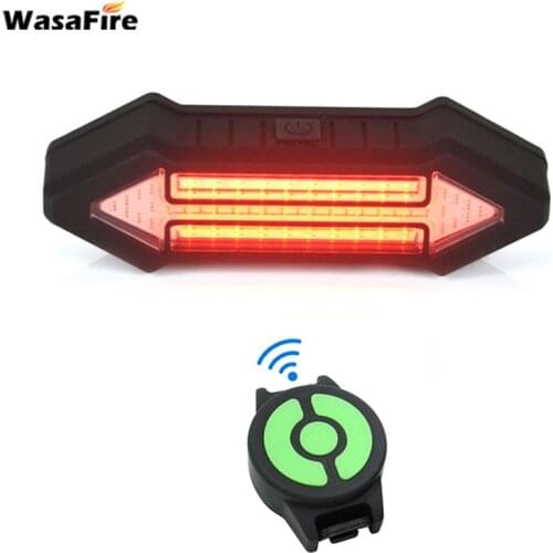 WasaFire Arrow Head Bciycle Light 4 Modes Bike Tail Lamps Red Flash Warning Taillight MTB Cycling Rear Light with remote control
