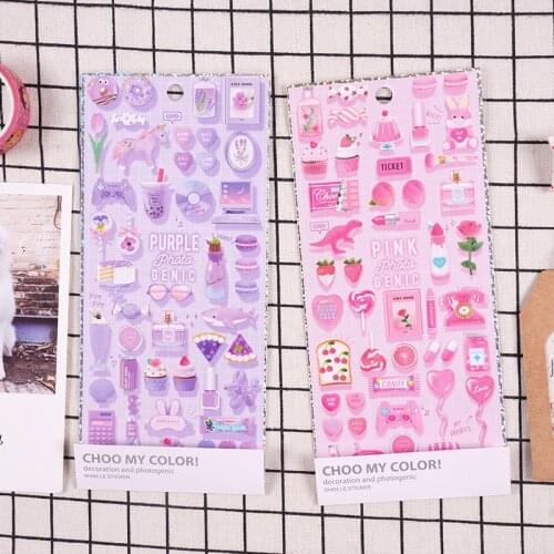 1pcs/1lot Kawaii Stationery Stickers Shine Candy Handbook Sticker Decorative Mobile Stickers Scrapbooking DIY Craft Stickers