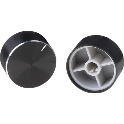 2Pcs 25x13mm D Axis Rotary Potentiometer Knob Encoder Volume Control For Speaker Amplifier HiFi