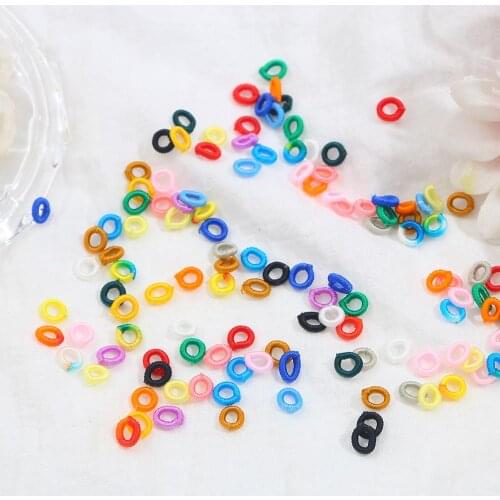 20PCS Handmade thread Rings Spacer Beads for DIY Earrings Necklace Bracelet Jewelry Making Charm Pendant Sewing Accessories